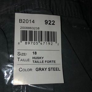 Dark grey cargo pants 18 husky